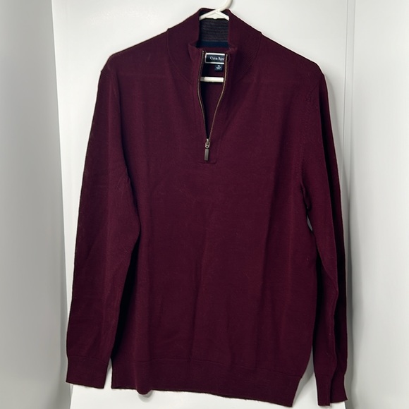 Men’s merino zip neck sweater M - Picture 4 of 6